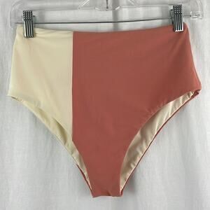 Alix High Waist Color Block Bikini Bottom